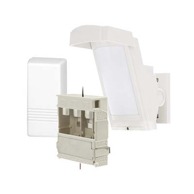 Detector de Movimiento PIR Antimascara / 100% Exterior / Inalámbrico / Hasta 12 metros a 85°; de cobertura/ Instalación a 3 metros / Incluye transmisor 5816 para paneles Honeywell