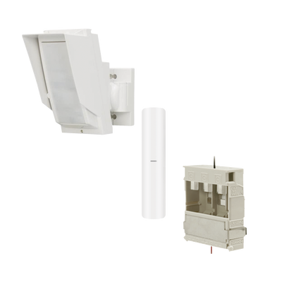 Detector de Movimiento PIR Antimascara Tipo cortina / 100% Exterior / Inalámbrico / Hasta 24 metros / Incluye transmisor DS-PDMC-EG2-WB(B) para paneles AXPRO