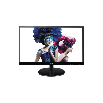 Monitor LED de 27", Resolución 1920 x 1080 Pixeles con Entradas de Video VGA / HDMI con MHL / Displayport. Panel IPS con Marco Esbelto y Bocinas Integradas