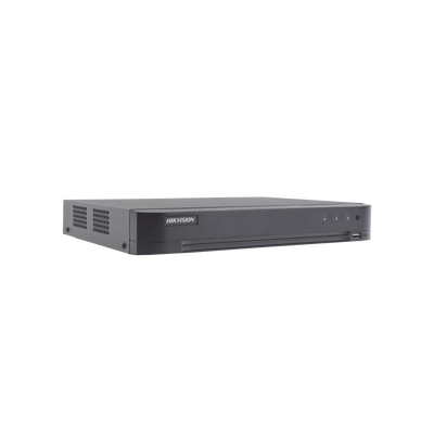 DVR 4 Canales TurboHD + 2 Canales IP / 5 Megapixel Lite - 3K Lite / Acusense (Evista falsas alarmas) / Audio por Coaxitron / 1 Bahía de Disco Duro / Salida de Video en Full HD