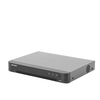 DVR 8 Megapixel / 4 Canales TURBOHD + 4 Canales IP / 1 Bahía de Disco Duro / Audio por Coaxitron