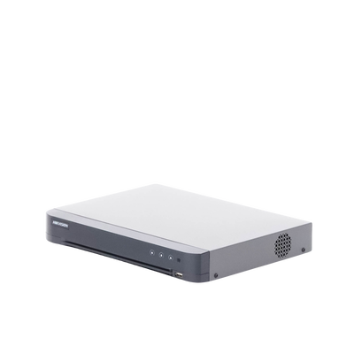 DVR 4 Canales TurboHD + 4 Canales IP / 8 Megapixel (4K) / Audio por Coaxitron / 1 Bahía de Disco Duro / Salida de Video en Full HD / H.265+