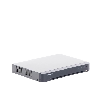 DVR 4 Canales TurboHD + 4 Canales IP / 8 Megapixel (4K) / Audio por Coaxitron / 1 Bahía de Disco Duro / Salida de Video en Full HD / H.265+