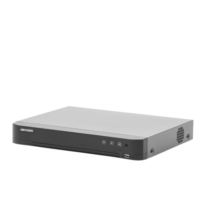 DVR 8 Canales TurboHD + 4 Canales IP / 5 Megapixel Lite - 3K Lite / Acusense (Evita falsas alarmas) / Audio por Coaxitron / 1 Bahía de Disco Duro / Reconocimiento Facial (Base de Datos) / H.265+ / Salida de Video en Full HD
