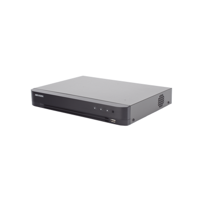 DVR 8 Canales TURBOHD + 4 Canales IP / 5 Megapixel Lite - 3K Lite / Audio de Dos Vías por Coaxitron / Reconocimiento Facial / ACUSENSE (Evista falsas alarmas) / 1 Bahía de Disco Duro / Salida de Video en Full HD