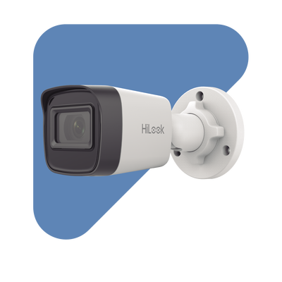 HiLook Series / Bala IP 2 Megapixel (1080p) / Lente 2.8 mm / 20 mts IR / Exterior IP67 / PoE / dWDR / H.265+ / ONVIF