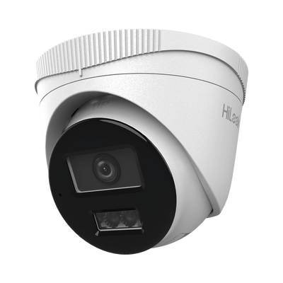 HiLook Series / Turret IP de 2 Megapixel / Lente 2.8 mm / 30 mts IR / Micrófono Integrado / Exterior IP67 / PoE / dWDR / H.265+ / ONVIF