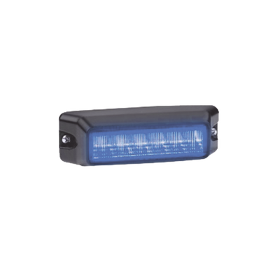 Luz auxiliar de 6 LED, Flasher Integrado, Color Azul, Mica Transparente