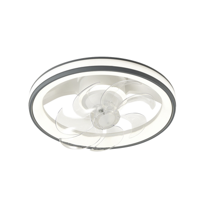 Ventilador de Techo con Luminario LED de 110 V CA 50/60 Hz / 88 W /4500 Lm / 6500 - 4 000 - 2 700 K /3 Tonos de Luz / 500 mm / 6 Velocidades / Dimeable /Color Blanco y Gris.
