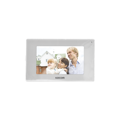 MONITOR 7" COLOR BLANCO, ALTA DEFINICIÓN (HD),TIPO ESPEJO, CON ENTRADA MICROSD PARA GRABACIÓN