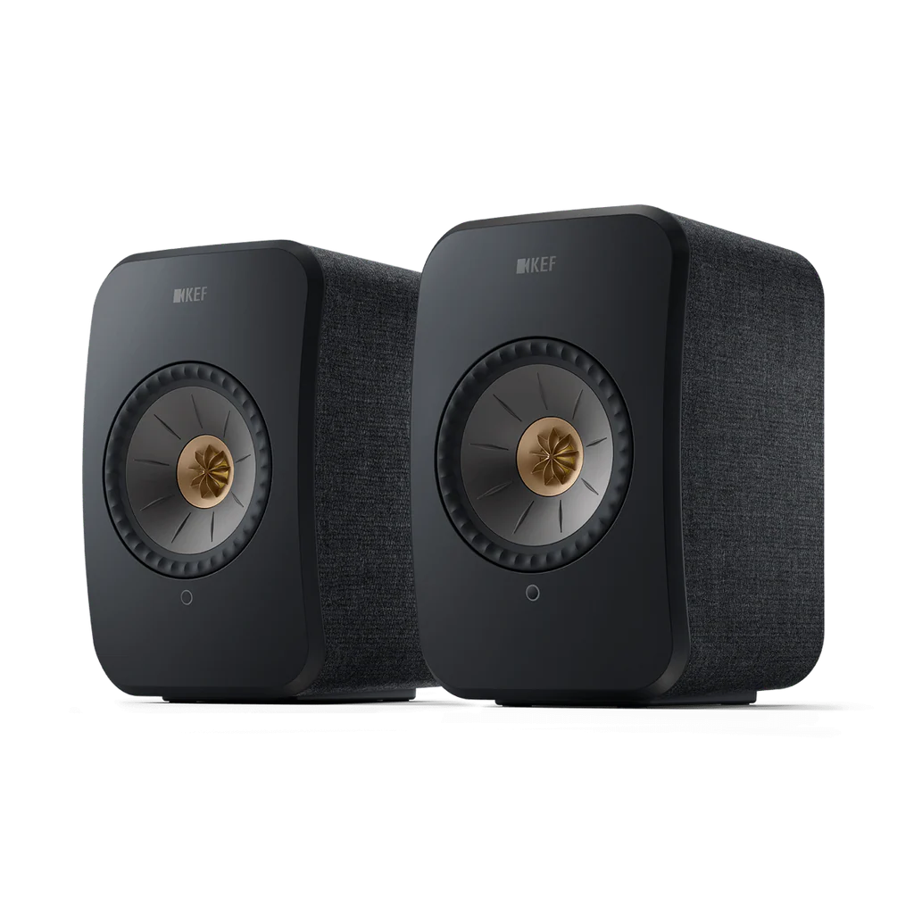 KEF LSX II Altavoces Activos, Sistema de Sonido Hi-Fi Inalámbrico con AirPlay 2, HDMI ARC, Bluetooth y Wi-Fi. Altavoces de Estantería Compactos de Alta Resolución para Streaming, TV y Escritorio. Calidad de Audio Premium y Diseño Elegante.