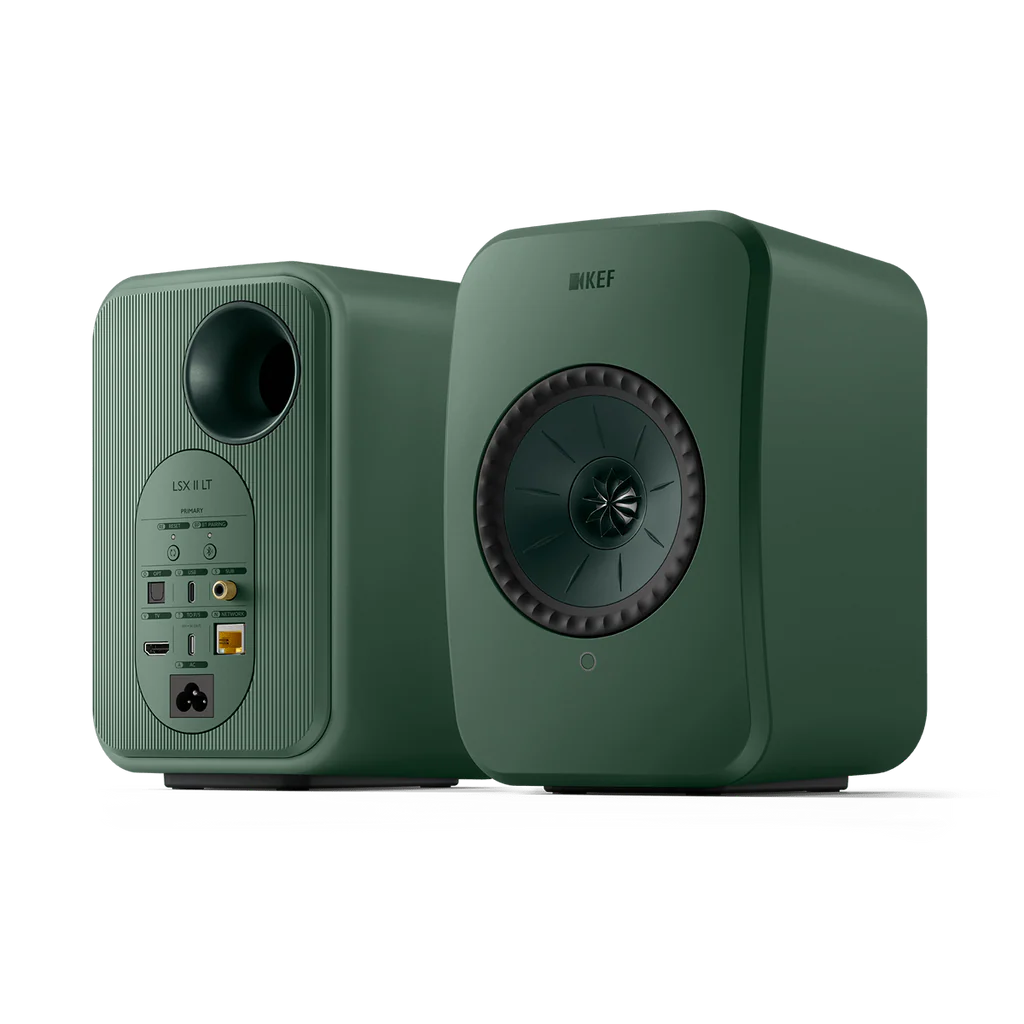 KEF LSX II LT Altavoces Sistema de Sonido Hi-Fi Inalámbrico de Alta Resolución. Altavoces Activos con HDMI ARC, USB-C, AirPlay 2 y Bluetooth. Tecnología Uni-Q 11ª Gen para TV, Gaming y Escritorio. Audio Premium Compacto y Conectividad Digital Total.