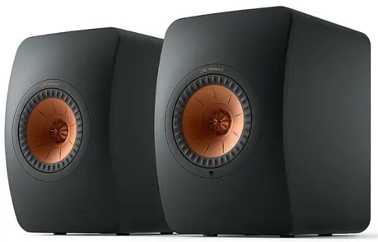 Altavoces activos KEF LS50 Wireless II Carbon Black, sistema de sonido inalámbrico de 760W con acabado negro mate.