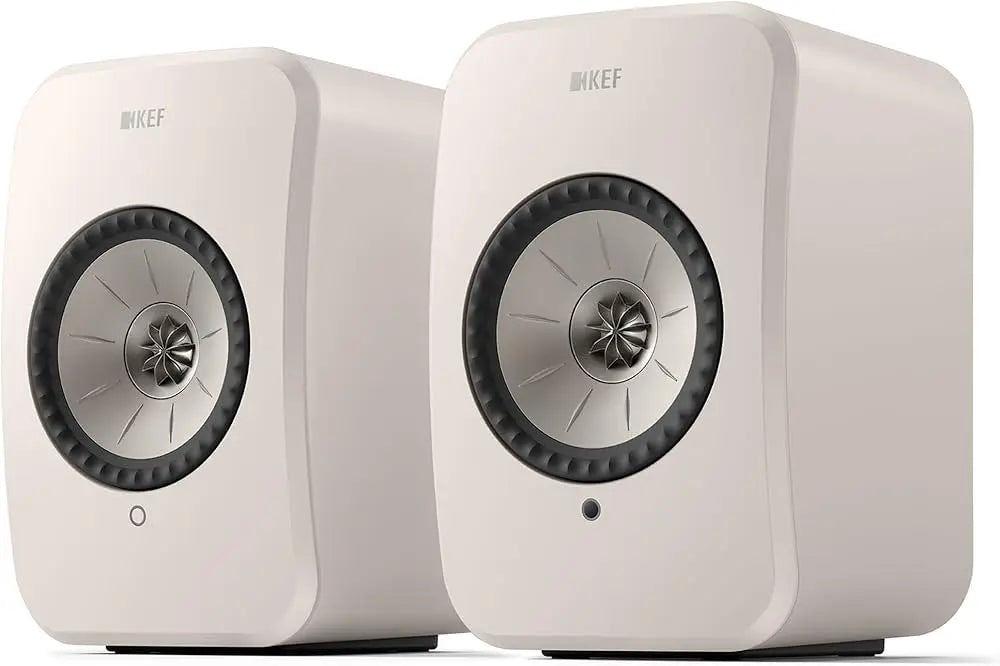 KEF LSX II Altavoces Activos, Sistema de Sonido Hi-Fi Inalámbrico con AirPlay 2, HDMI ARC, Bluetooth y Wi-Fi. Altavoces de Estantería Compactos de Alta Resolución para Streaming, TV y Escritorio. Calidad de Audio Premium y Diseño Elegante.