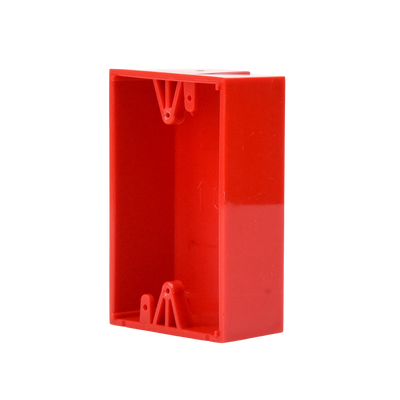 Caja trasera de montaje color rojo para estaciones de parada STOPPER