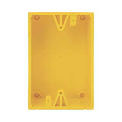 Caja trasera de montaje color amarillo para estaciones de parada STOPPER