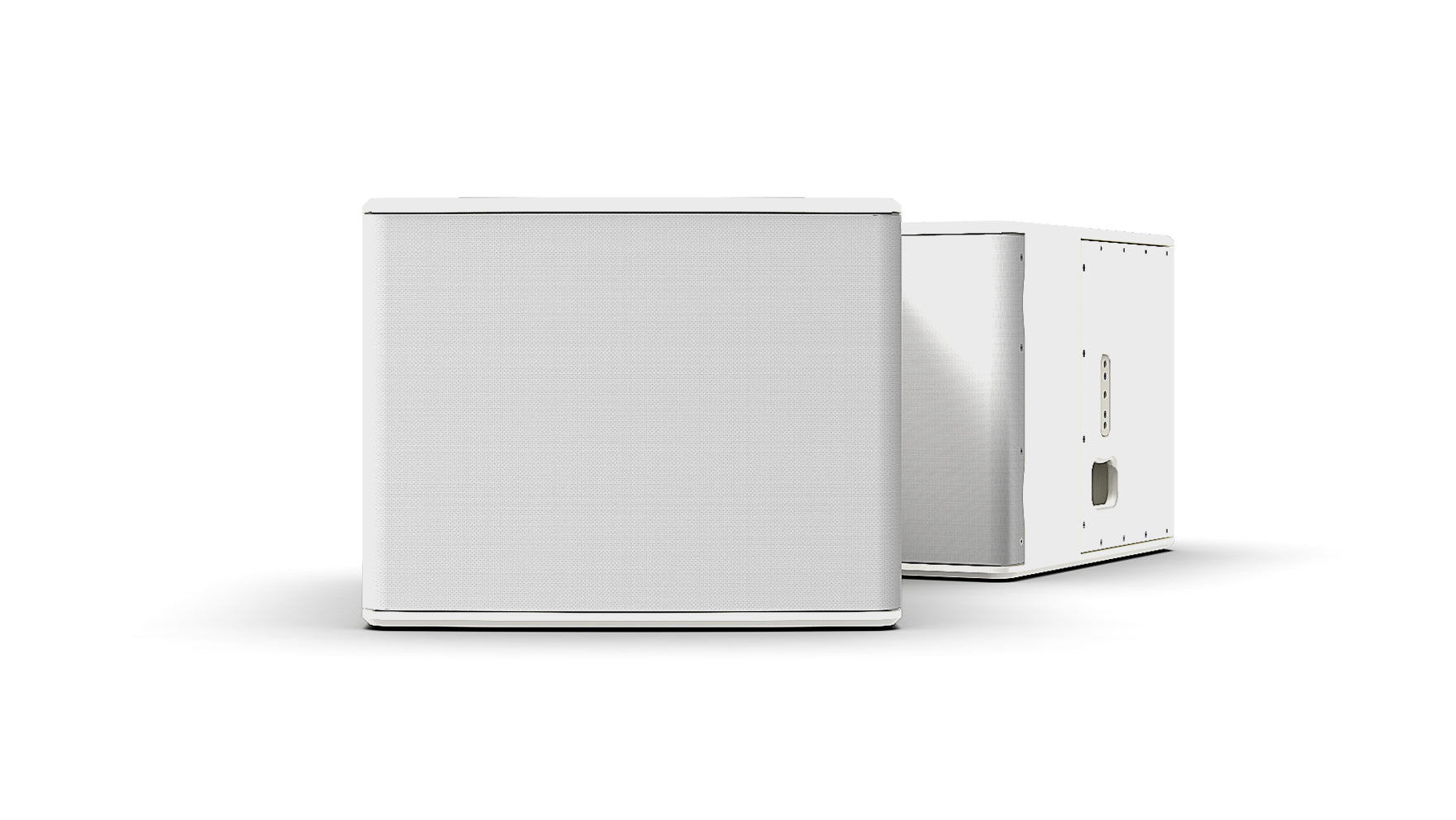 NEXO L15U-PW Subwoofer, Caja subgrave de acompañamiento para el P12, Rango 40 a 120 Hz y 139 dB máxima, controlador de excursión de 15”, caja de abedul báltico/contrachapado de álamo e insertos para accesorios de montaje, COLOR BLANCO (Bajo pedido)