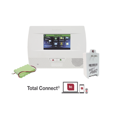 Panel de Alarma Inalambrico Autocontenido con Pantalla Touch L5210, integrable a casa inteligente usando servicio de Total Connect