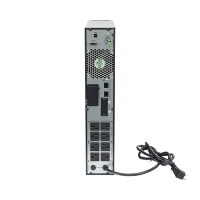 UPS de 1000VA/900W / Topología On-Line Doble Conversión / Entrada y Salida de 120 Vca / Clavija de Entrada NEMA 5-20P / Pantalla LCD Configurable / Formato Rack/Torre / 8 Salidas