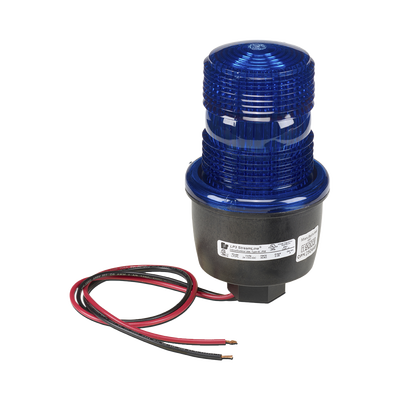 Luz de advertencia LED serie Streamline, 24 Vcd, montaje en tubo, azul