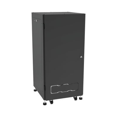 Gabinete Profesional para Telecomunicaciones de 19in, Instalación a Piso, 24UR, 600 mm Profundidad, Se envía el Gabinete Armado.