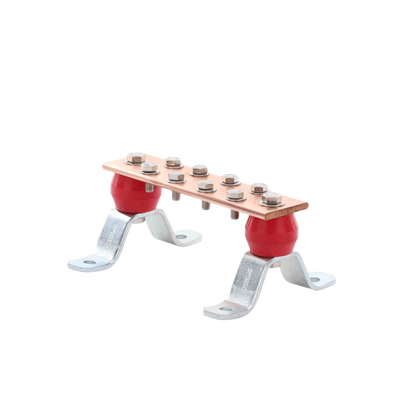 Barra de Unión con 1000 A de Capacidad. Incluye Montaje para Muro y Aisladores.