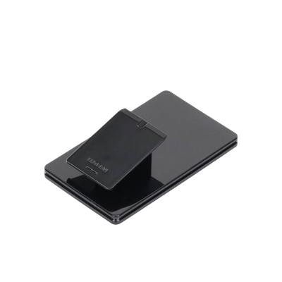 Base de mesa para un control remoto inalámbrico LUTRON. Con goma para evitar deslizamiento.