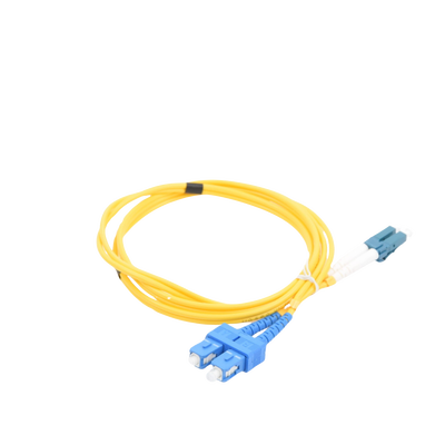 Jumper de Fibra Óptica Monomodo LC/SC Duplex de 1 metro