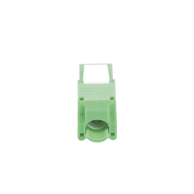 Módulo Jack Keystone Cat5e (toolless), con terminación en ángulo 180 º Color Verde, Compatible con Faceplate y Patchpanel Linkedpro