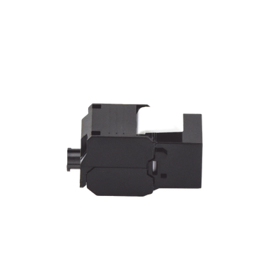 Módulo Jack Keystone Cat6A (toolless), con terminación en ángulo 180 º Color Negro, Compatible con Faceplate y Patchpanel Linkedpro