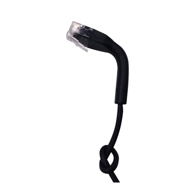 Mini Patch Cord Cat6 Ultra Slim 0.5 m Negro – Ahorra Espacio sin Organizadores, con Bota Flexible