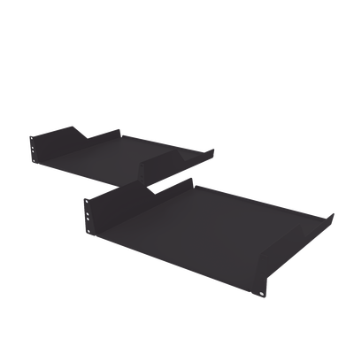 Charola para soportar equipos en Rack de 19" y 39 cm de Profundidad, 2U, Juego de 2 piezas iguales