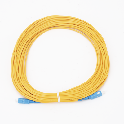 Jumper de Fibra Óptica Monomodo SC/UPC-SC/UPC Simplex de 20 metros, 3mm