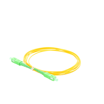Jumper de Fibra Óptica Monomodo SC/APC SC/APC Simplex, color amarillo, 2 metros, 2mm
