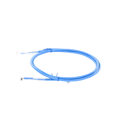 Cable de Parcheo Slim UTP Cat6A - 1 m Azul, Diámetro Reducido (28 AWG)