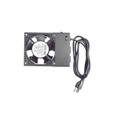 Ventilador 110 Vca con Clavija para Gabinete de Pared con 2 Tomas de Corriente