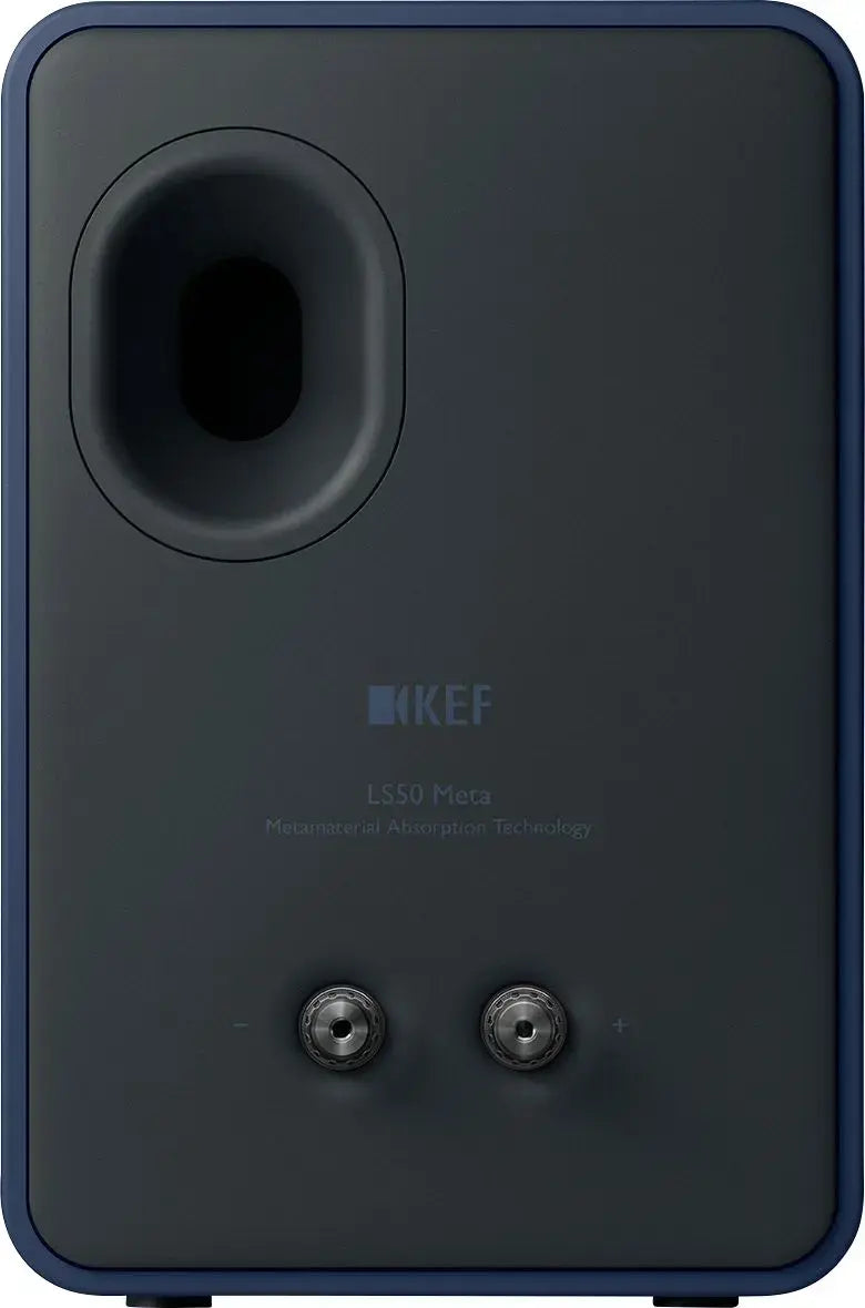 KEF LS50META Altavoz de estantería Bass reflex de2 vías, HiFi con tecnología de absorción de metamateriales (MAT) Salida máxima: 106 dB. Potencia del amplificador (recomendado): 40-100 W. Disponible en colores Blanco, Negro, Gris, Rojo. 1 PAR