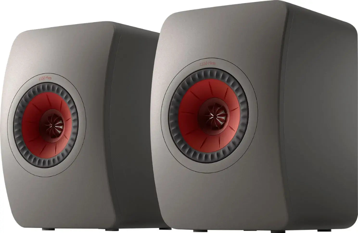 KEF LS50META Altavoz de estantería Bass reflex de2 vías, HiFi con tecnología de absorción de metamateriales (MAT) Salida máxima: 106 dB. Potencia del amplificador (recomendado): 40-100 W. Disponible en colores Blanco, Negro, Gris, Rojo. 1 PAR