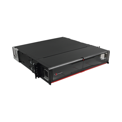 Distribuidor de Fibra Óptica de Alta Densidad LigthVerse *Pro* Para Rack de 19in, Acepta 8 Placas Plug and Play, Hasta 192 Fibras, 2 UR