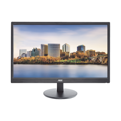 Monitor LED de 24", Resolución 1920 x 1080 Pixeles con Entradas de Video VGA/HDMI. Panel MVA y Altavoces Integrados. Compatible VESA