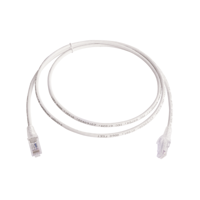 Patch Cord MC6 Modular Cat6 UTP, CM/LS0H, 5ft, Color Blanco