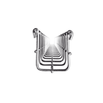 Charola Tipo Malla 66/50 mm, Acabado Electro Zinc, Hasta 53 Cables Cat6, Tramo de 3 Metros