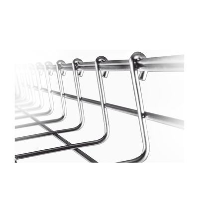 Charola Tipo Malla 66/200 mm, Acabado Electro Zinc, Hasta 210 Cables Cat6, Tramo de 3 Metros