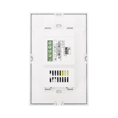 (ZWAVE) Interruptor On/Off panel táctil touch inalámbrico Zwave Plus 2 botones. Compatible con Hubitat HC8, Álula M2M, otro
