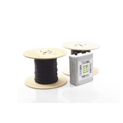 MICALERT Cable Sensor para Paredes, Rejas Rigidas o barandales / 2 zonas de 305 metros / 610 Metros de Protección Total/Tarjeta LPU400/Calibración via software