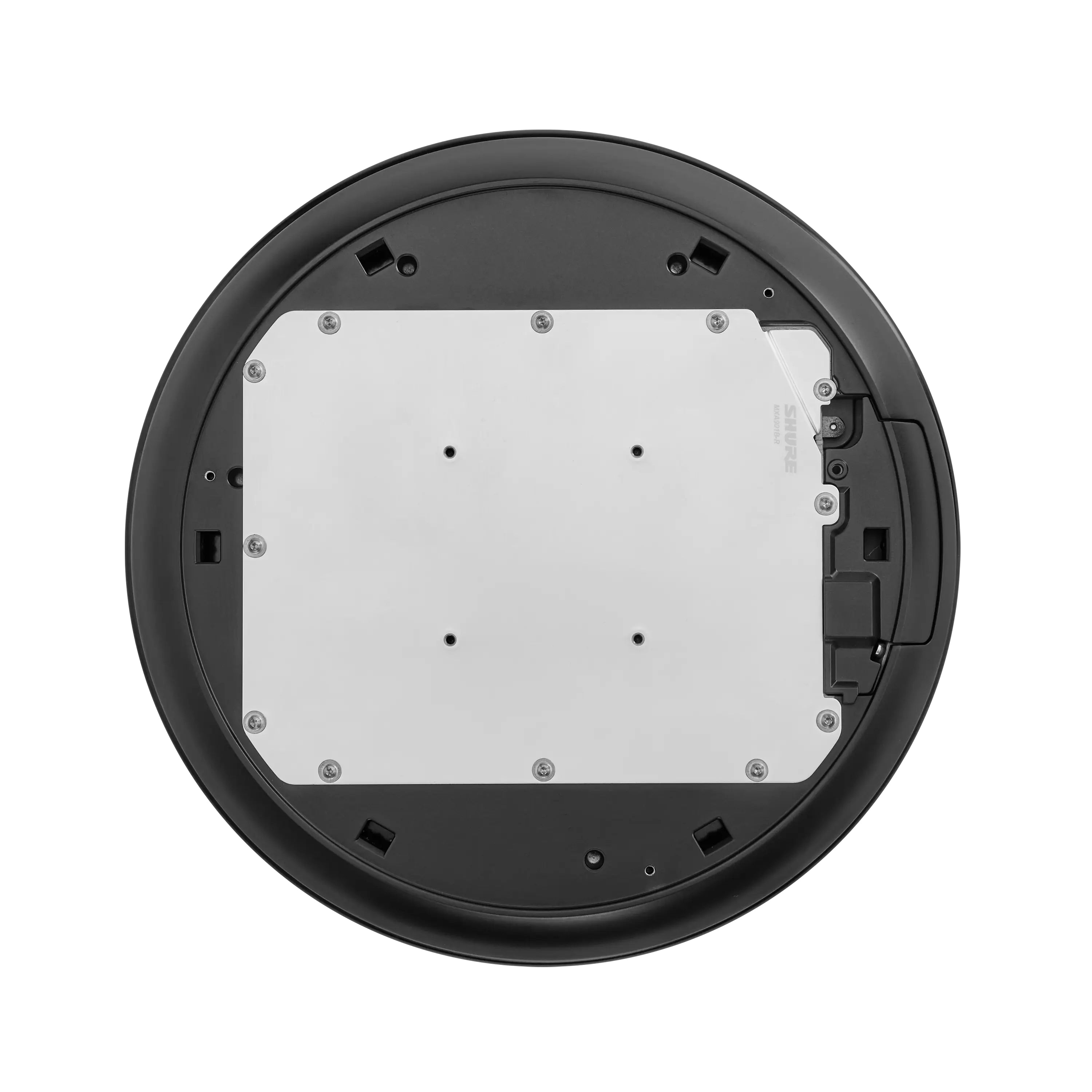 SHURE MXA901 Micrófono de techo circular para conferencias AV con tecnología Single Zone Automatic Coverage y DSP IntelliMix integrado. Diseño elegante y audio premium para tu oficina. COLOR NEGRO ¡Cómpralo hoy mismo!