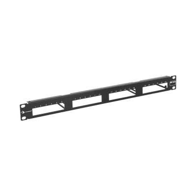 Patch Panel MAX Modular (vacío), de 24 Puertos, Plano, 1UR