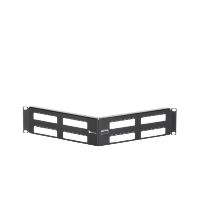 Patch Panel MAX Modular (vacío), de 48 Puertos, Angulado, 2UR