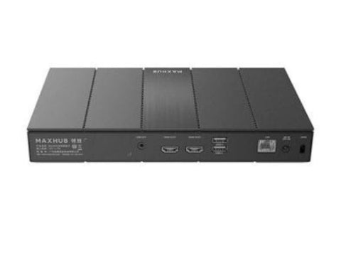 MAXHUB WB05 Presentador Inalambrico con un solo clic para salida 4K Ultra HD. 2 Salidas HDMI para pantalla dual, BYOM central al que pueden conectarse periféricos A/V externos.