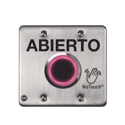 Interruptor IR NoTouch® de Acero Inoxidable, Salida Doble, ABIERTO